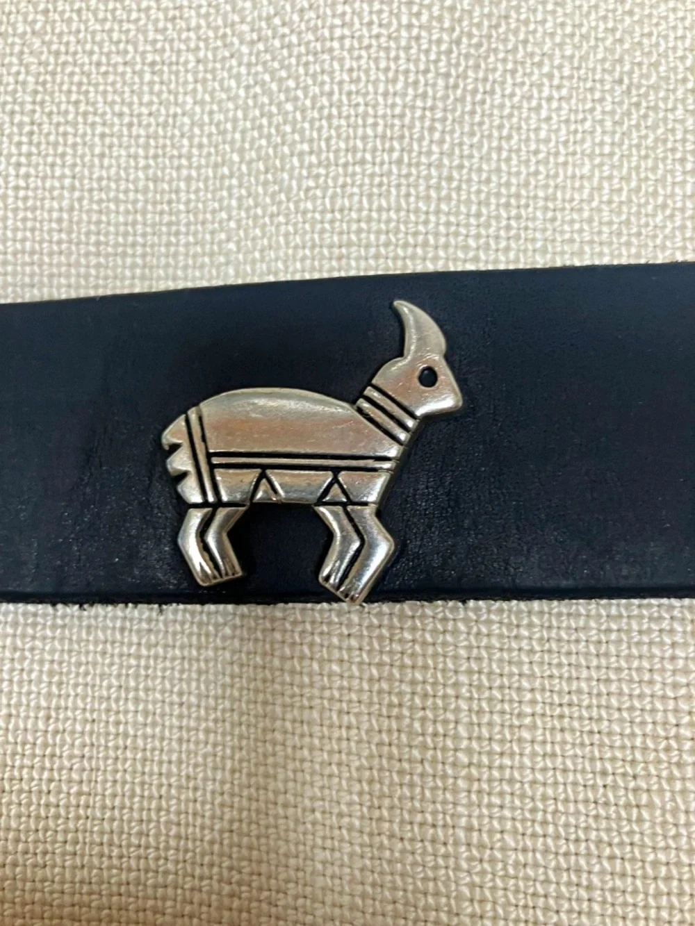 USA CONCHO buckle belt SOUTHWESTERN Native American Indian (Black)